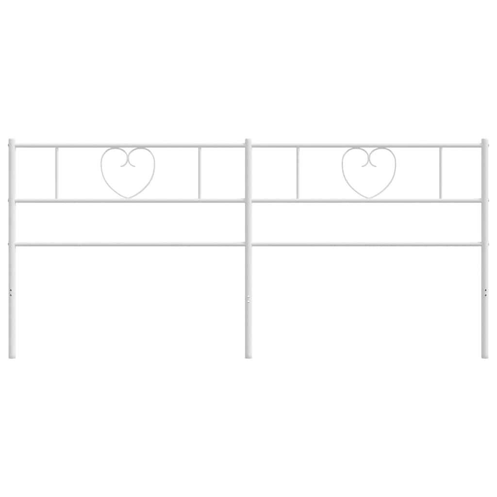 vidaXL Ανταλλακτικό κεφαλάρι Λευκό 200 εκ. Μεταλλικό