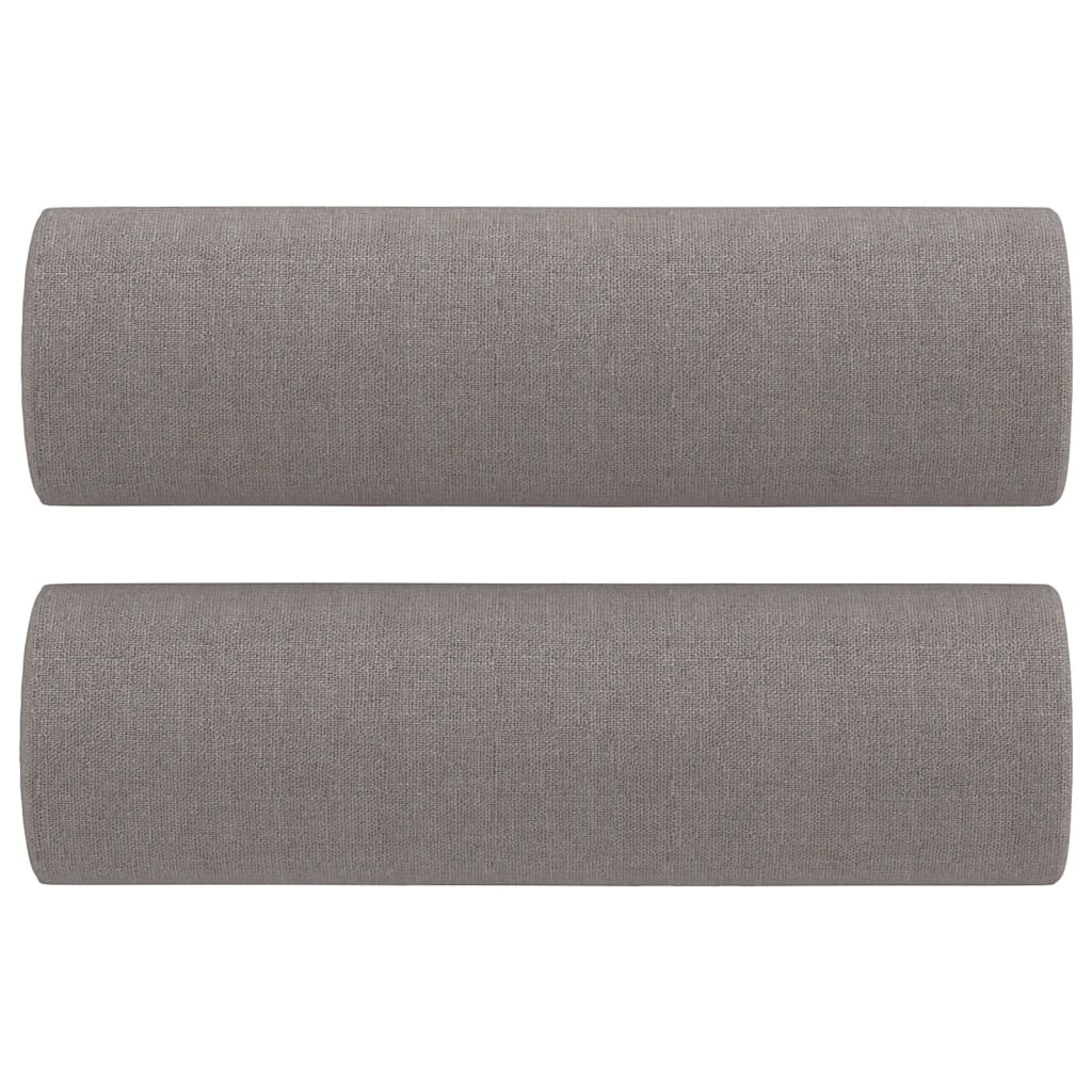 vidaXL Καναπές Διθέσιος Taupe 120 εκ. Υφασμάτινος Διακ. Μαξιλάρια