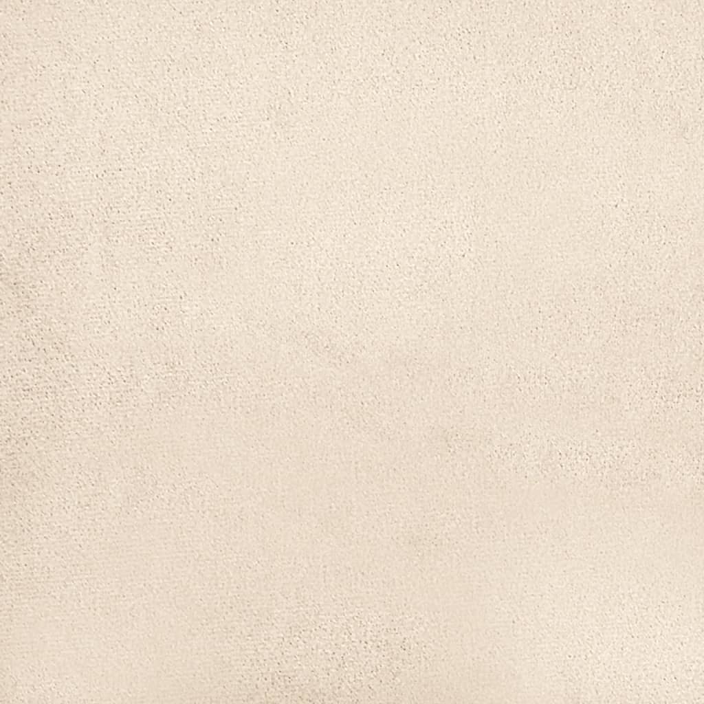 vidaXL Καναπές Διθέσιος Beige 120 εκ. Ύφασμα Μικροϊνών με Μαξιλάρια
