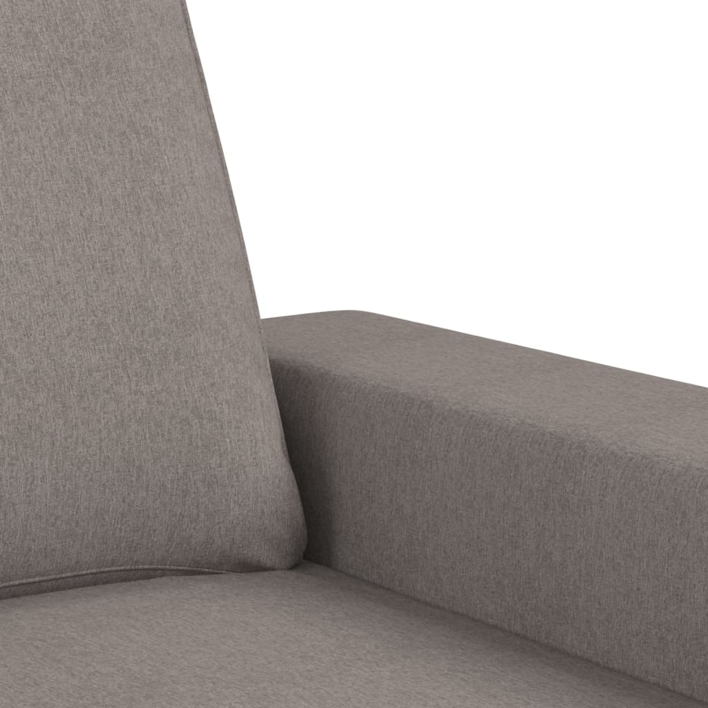 vidaXL Καναπές Τριθέσιος Taupe 180 εκ. Υφασμάτινος με Υποπόδιο