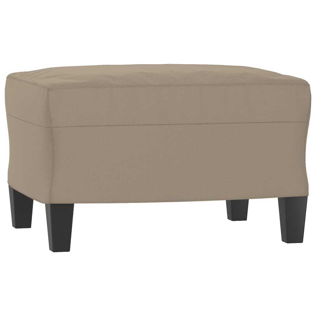 vidaXL Πολυθρόνα Taupe 60 εκ. από Ύφασμα Μικροϊνών με Υποπόδιο