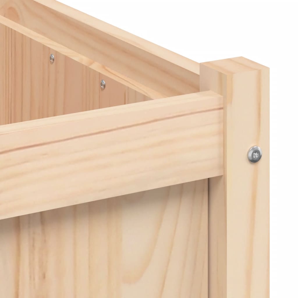 vidaXL Ζαρντινιέρα 60 x 60 x 60 εκ. από Μασίφ Ξύλο Πεύκου