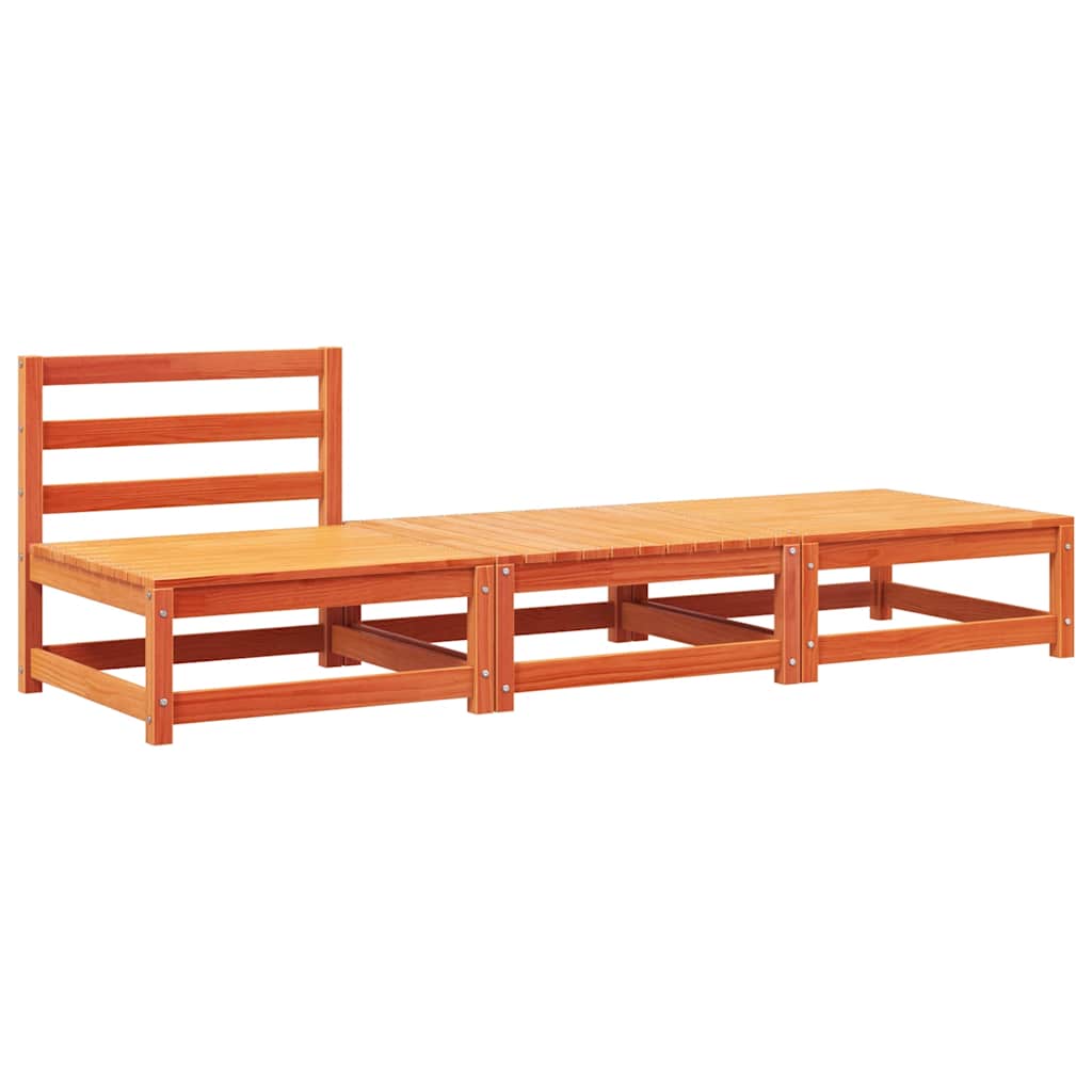 vidaXL Καναπές Κήπου Χωρίς Μπράτσα με Μαξιλάρια και Υποπόδια