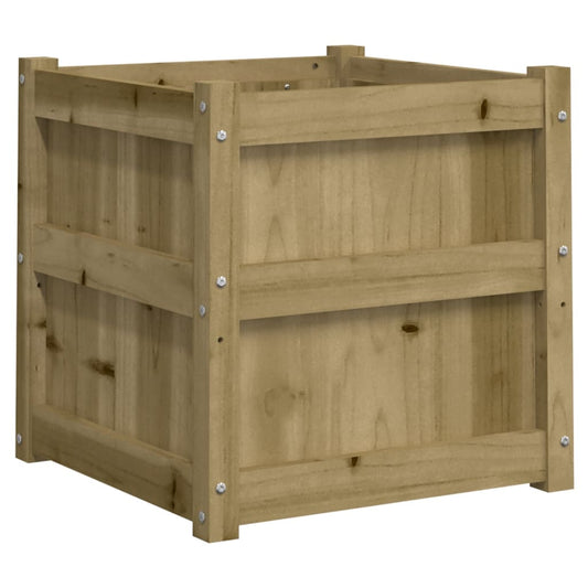 vidaXL Ζαρντινιέρα 50x50x50 εκ. Εμποτισμ. Ξύλο Πεύκου