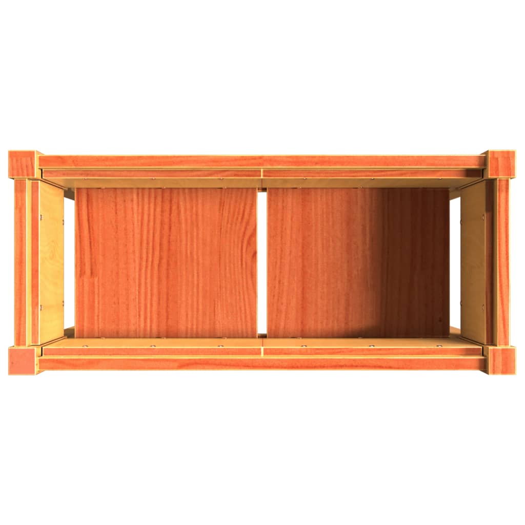 vidaXL Ζαρντινιέρες με Πόδια Καφέ Κεριού 70x31x70 εκ Μασίφ Ξύλο Πεύκου