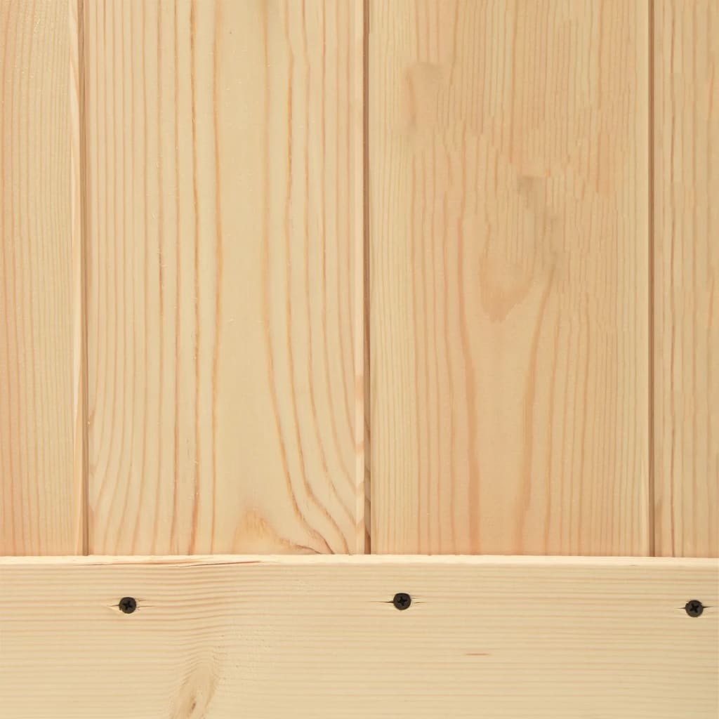 vidaXL Συρόμενη Μεσόπορτα με Μηχανισμό 90 x 210 εκ. Μασίφ Ξύλο Πεύκου