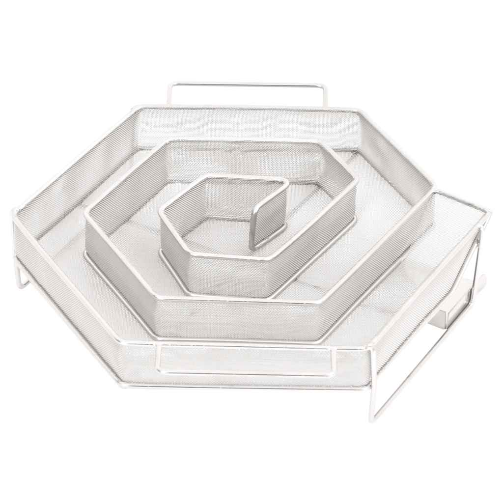 vidaXL Γεννήτρια Ψυχρού Καπνού 6 Πλευρών 22,5 εκ. Ανοξείδωτο Ατσάλι