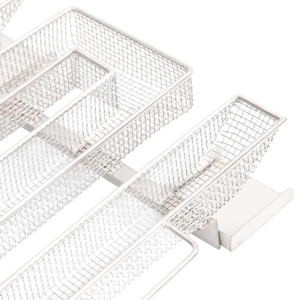 vidaXL Γεννήτρια Ψυχρού Καπνού 4 Πλευρών 22,5 εκ. Ανοξείδωτο Ατσάλι