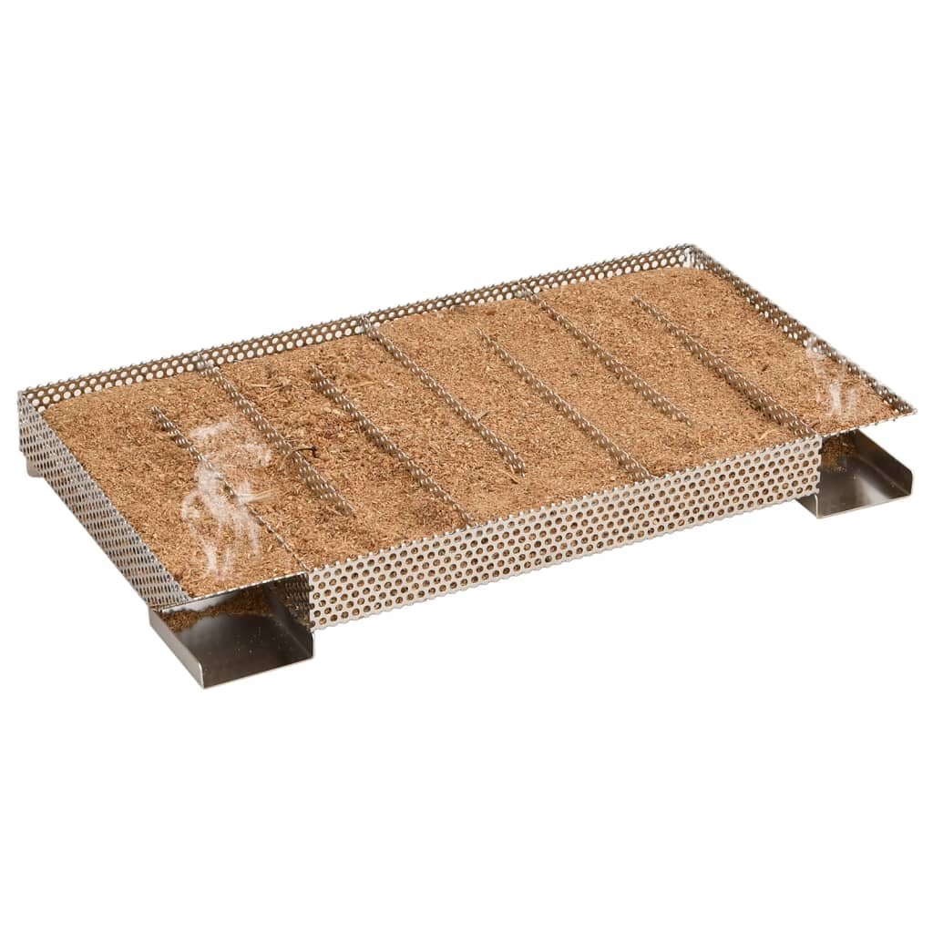 vidaXL Γεννήτρια Ψυχρού Καπνού 8 Θαλάμων 35 εκ. από Ανοξείδωτο Ατσάλι