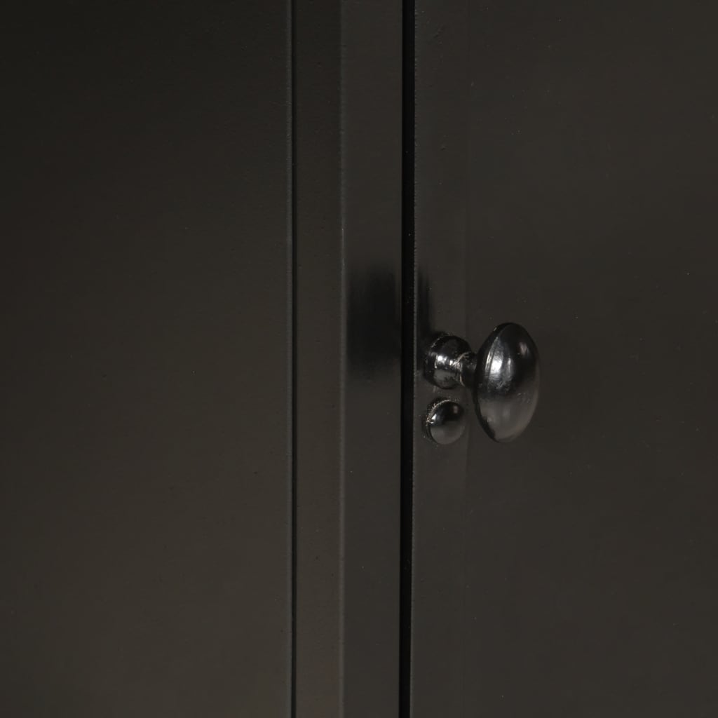 vidaXL Ντουλάπι Μπάνιου 40 x 30 x 50 εκ. Σίδηρο και Μασίφ Ξύλο Μάνγκο