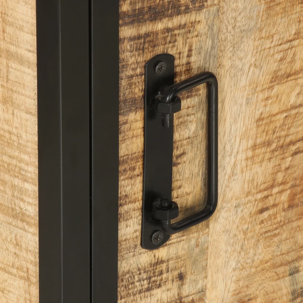 vidaXL Ντουλάπι Μπάνιου 40 x 30 x 50 εκ. Μασίφ Ξύλο Μάνγκο και Σίδηρος