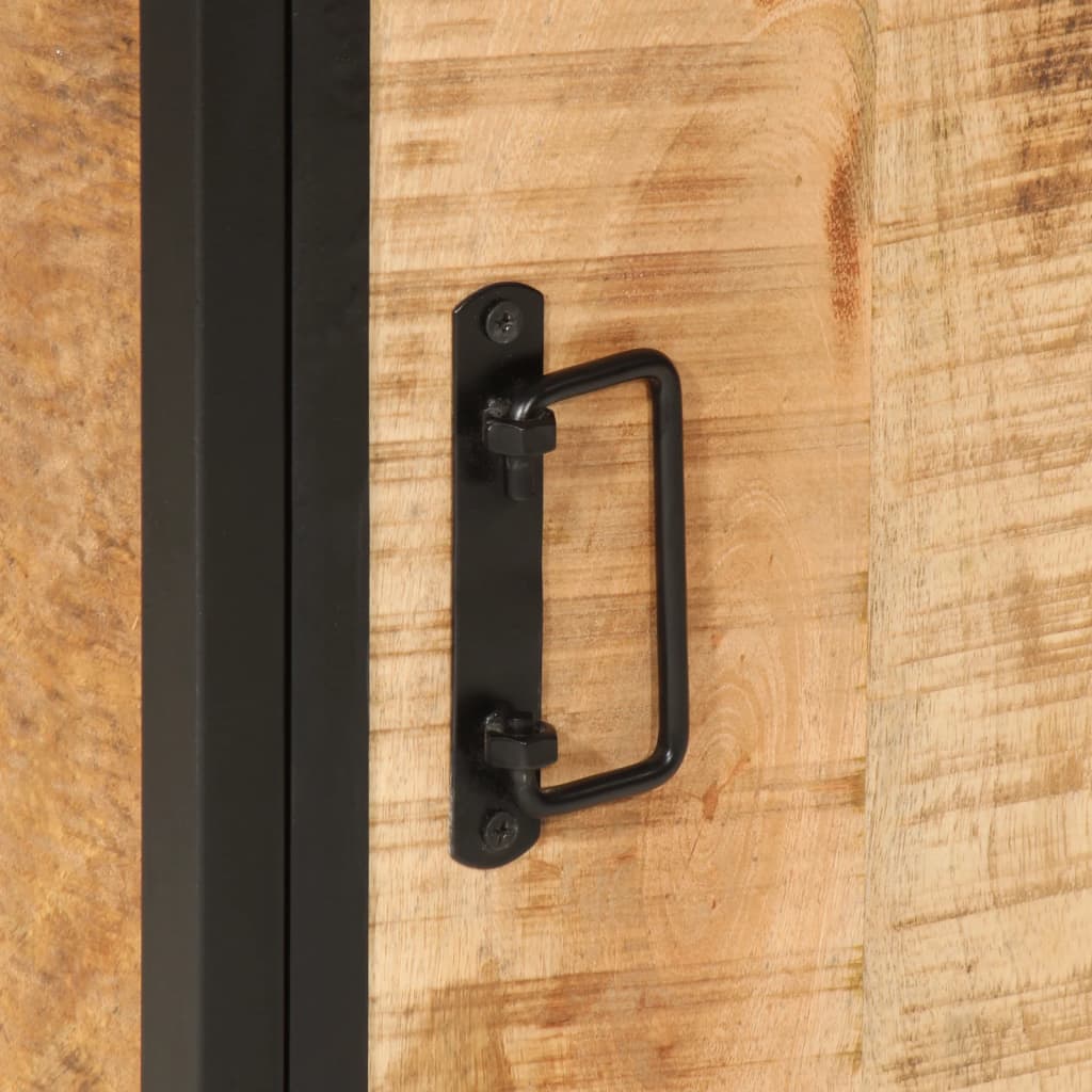 vidaXL Ντουλάπι Μπάνιου 40 x 30 x 60 εκ. Μασίφ Ξύλο Μάνγκο και Σίδηρος