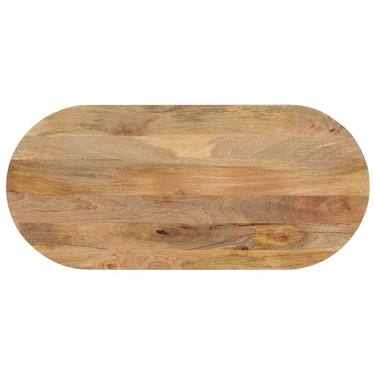 vidaXL Επιφάνεια Τραπεζιού Οβάλ 120x60x3,8 εκ. Μασίφ Ξύλο Μάνγκο