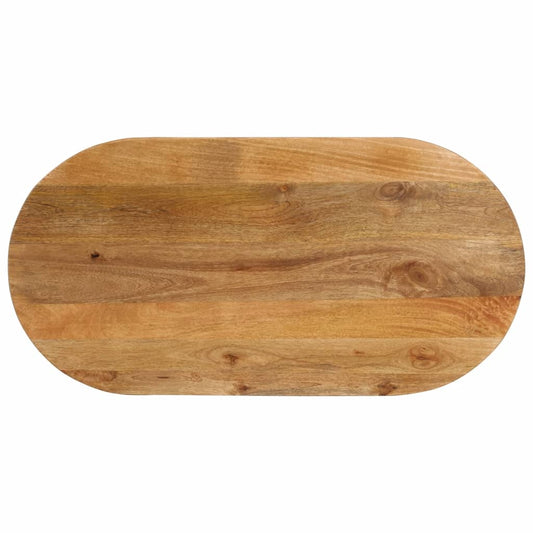 vidaXL Επιφάνεια Τραπεζιού Οβάλ 100x40x3,8 εκ. Μασίφ Ξύλο Μάνγκο