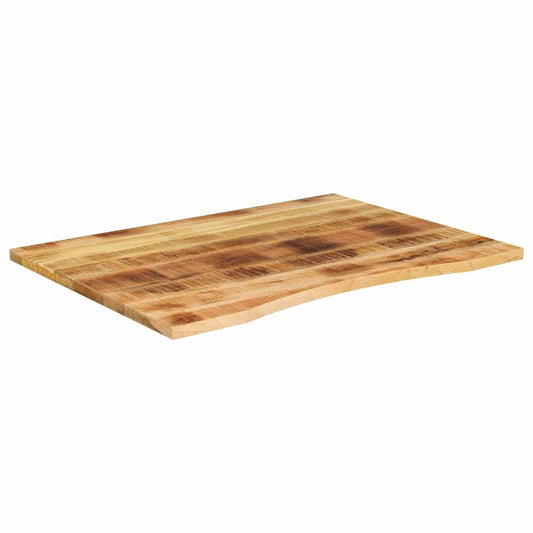 vidaXL Επιφάνεια Γραφείου Καμπύλη 100x80x2,5 εκ Μασίφ Ακατ. Μάνγκο