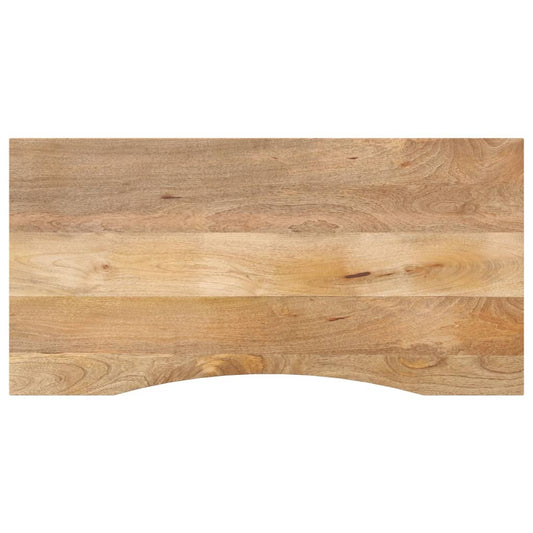 vidaXL Επιφάνεια Γραφείου Καμπύλη 140x50x2,5 εκ Μασίφ Ακατ. Μάνγκο