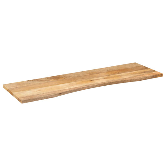 vidaXL Επιφάνεια Γραφείου Καμπύλη 160x50x2,5 εκ Μασίφ Ακατ. Μάνγκο