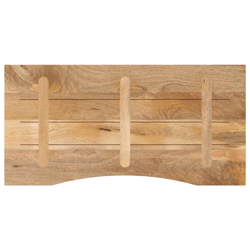 vidaXL Επιφάνεια Γραφείου Καμπύλη 110x60x2,5 εκ Μασίφ Ακατ. Μάνγκο