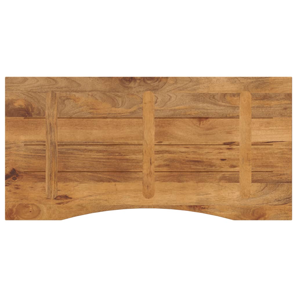 vidaXL Επιφάνεια Γραφείου Καμπύλη 140x50x2,5 εκ Μασίφ Ακατ. Μάνγκο