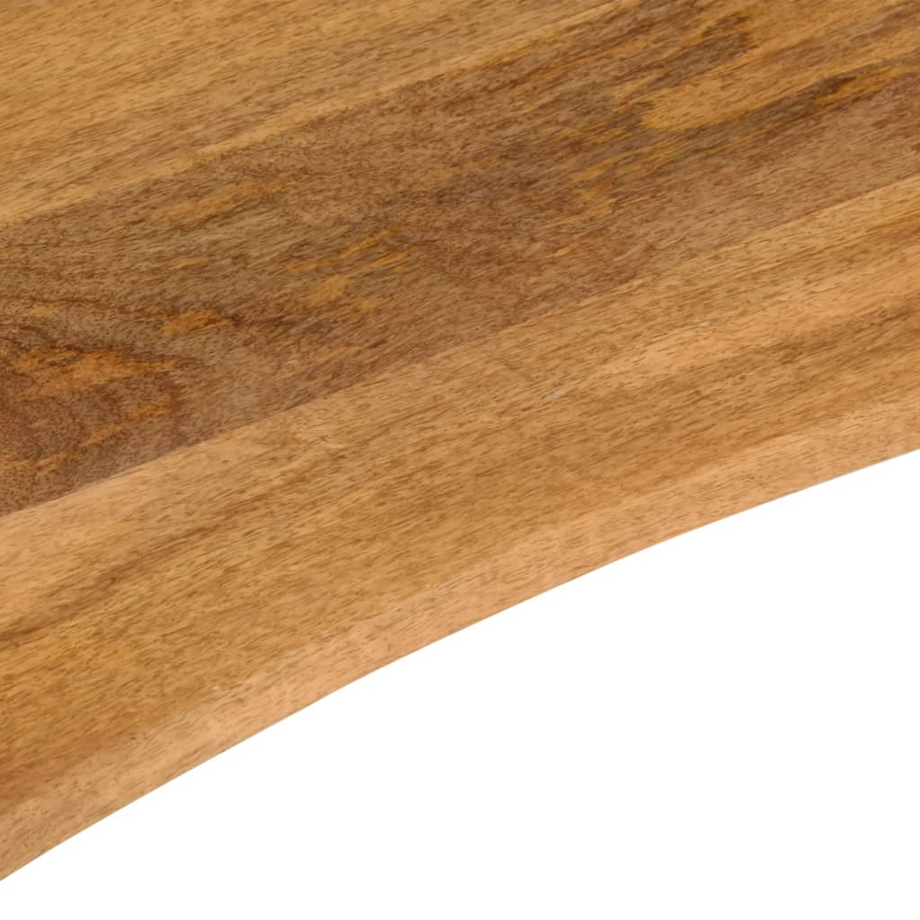vidaXL Επιφάνεια Γραφείου Καμπύλη 140x50x2,5 εκ Μασίφ Ακατ. Μάνγκο