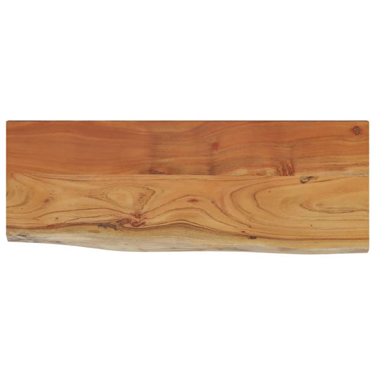 vidaXL Ράφι Επιτοίχιο Ορθ. Live Edge 50x20x2,5 εκ. Μασίφ Ξύλο Ακακίας