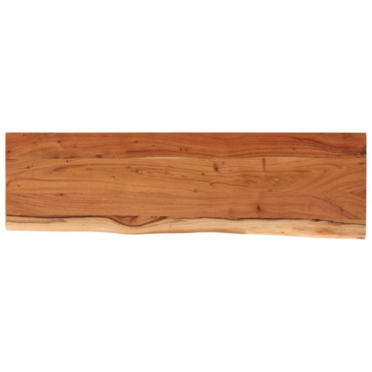 vidaXL Ράφι Επιτοίχιο Ορθ. Live Edge 70x20x2,5 εκ. Μασίφ Ξύλο Ακακίας
