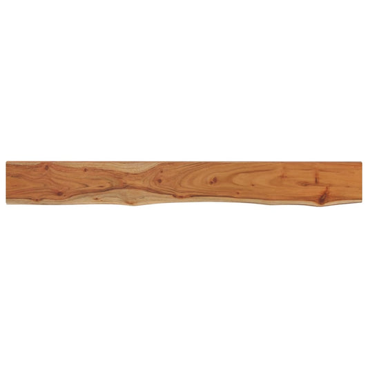 vidaXL Ράφι Επιτοίχιο Ορθ. Live Edge 160x20x2,5 εκ. Μασίφ Ξύλο Ακακίας