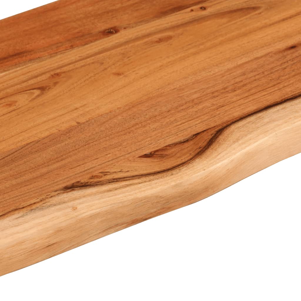 vidaXL Ράφι Επιτοίχιο Ορθ. Live Edge 90x30x2,5 εκ. Μασίφ Ξύλο Ακακίας