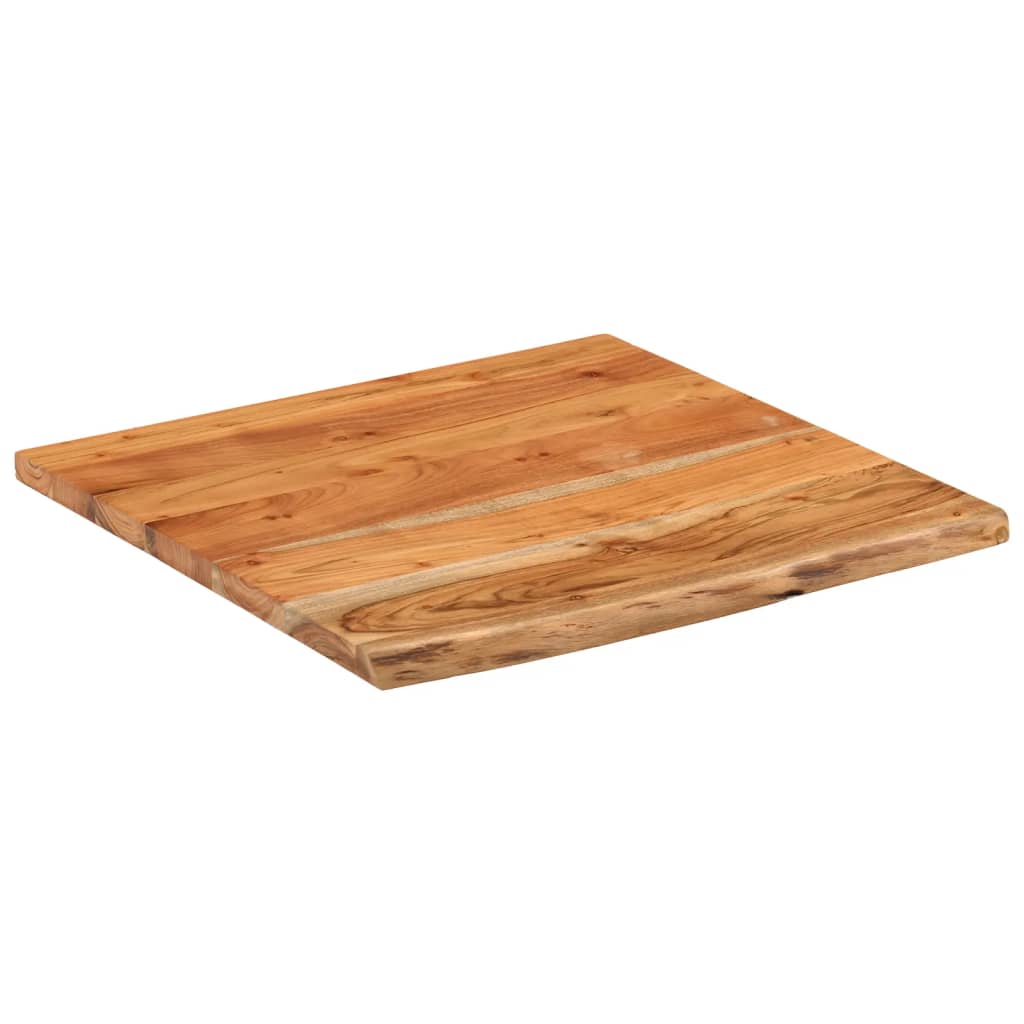 vidaXL Ράφι Επιτοίχιο Ορθ. Live Edge 40x40x2,5 εκ. Μασίφ Ξύλο Ακακίας