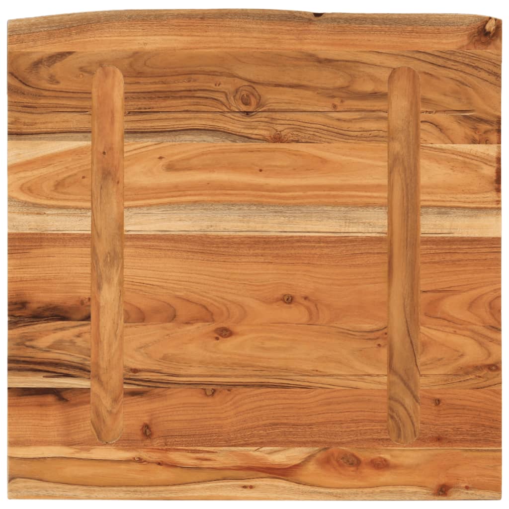 vidaXL Ράφι Επιτοίχιο Ορθ. Live Edge 40x40x2,5 εκ. Μασίφ Ξύλο Ακακίας