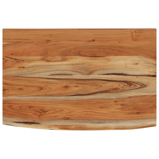 vidaXL Ράφι Επιτοίχιο Ορθ. Live Edge 60x40x2,5 εκ. Μασίφ Ξύλο Ακακίας