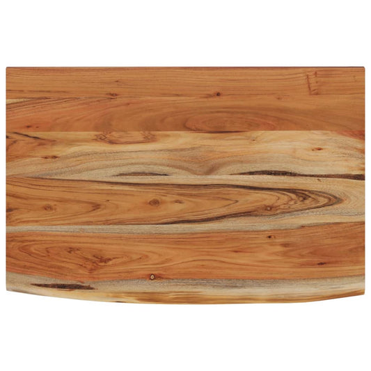 vidaXL Ράφι Επιτοίχιο Ορθ. Live Edge 70x40x2,5 εκ. Μασίφ Ξύλο Ακακίας