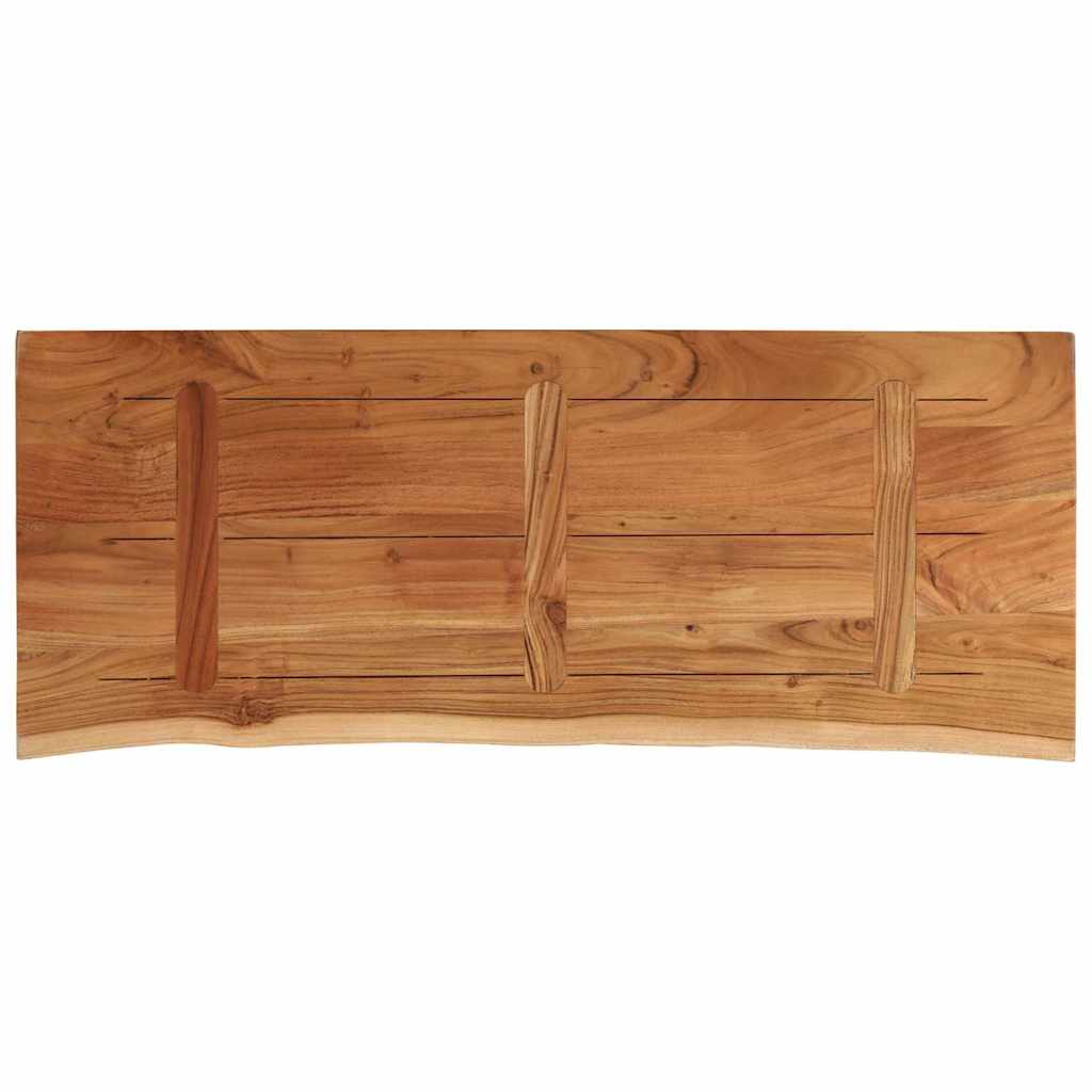 vidaXL Πάγκος Μπάνιου Ορθογώνιος 140x60x2,5 εκ. από Μασίφ Ξύλο Ακακίας