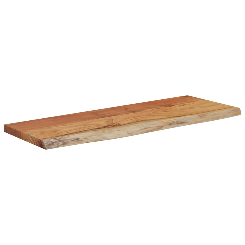 vidaXL Ράφι Επιτοίχιο Ορθ. Live Edge 50x20x3,8 εκ. Μασίφ Ξύλο Ακακίας