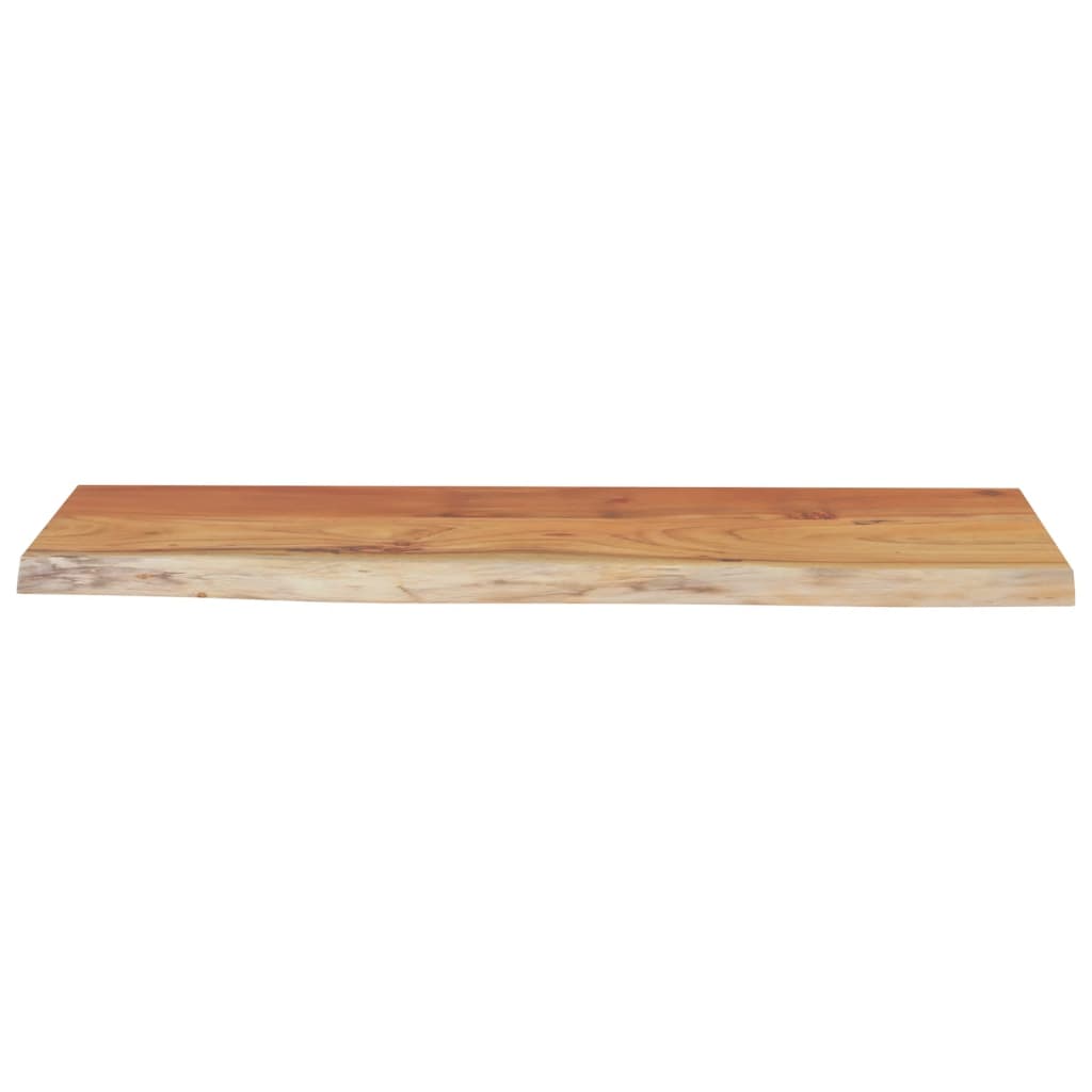 vidaXL Ράφι Επιτοίχιο Ορθ. Live Edge 50x20x3,8 εκ. Μασίφ Ξύλο Ακακίας