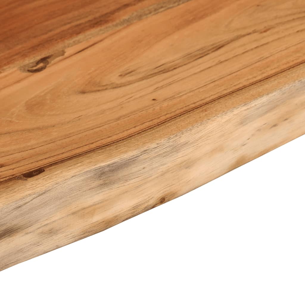 vidaXL Ράφι Επιτοίχιο Ορθ. Live Edge 50x20x3,8 εκ. Μασίφ Ξύλο Ακακίας