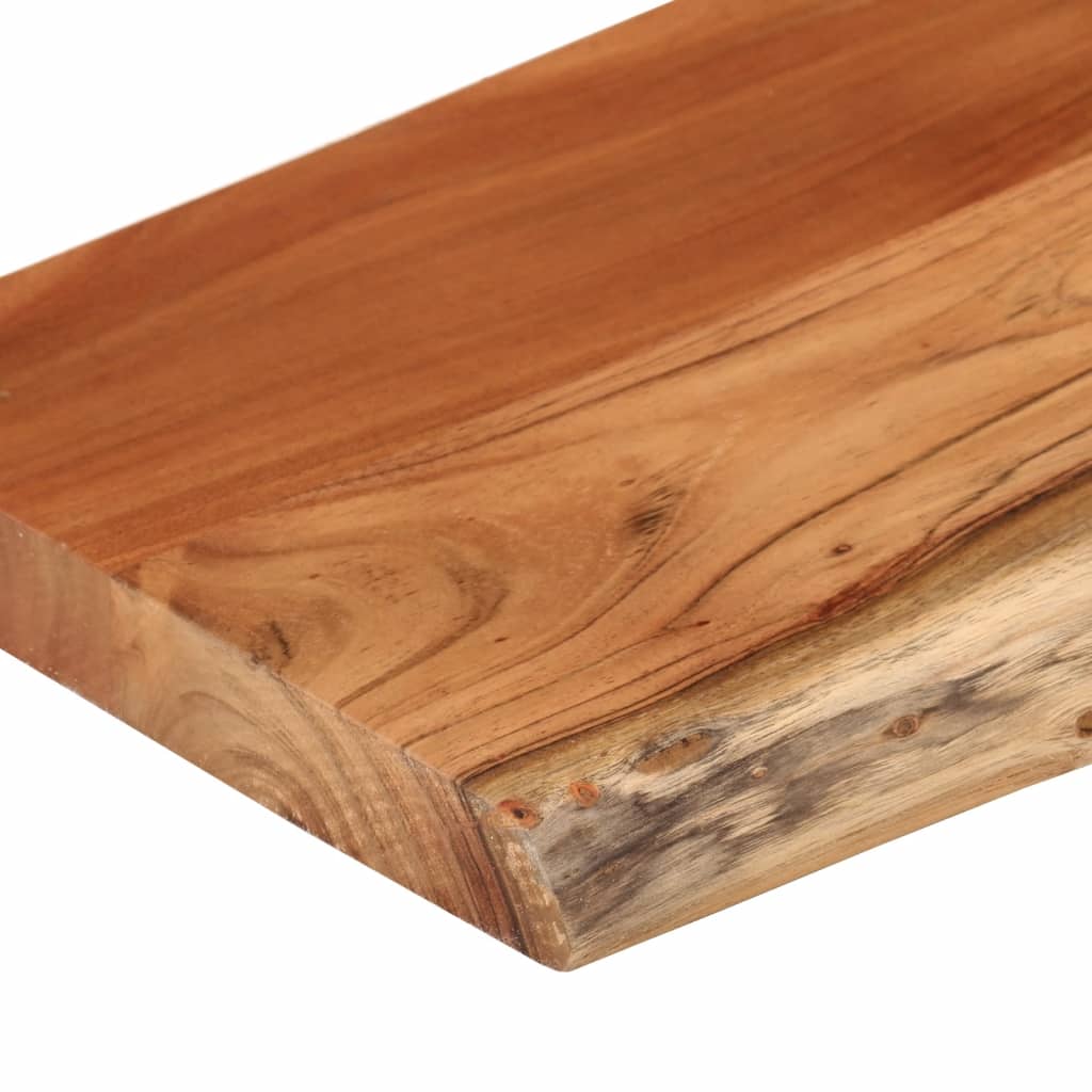 vidaXL Ράφι Επιτοίχιο Ορθ. Live Edge 50x20x3,8 εκ. Μασίφ Ξύλο Ακακίας