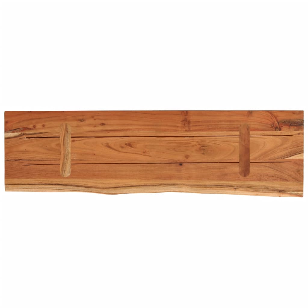 vidaXL Ράφι Επιτοίχιο Ορθ. Live Edge 70x20x3,8 εκ. Μασίφ Ξύλο Ακακίας