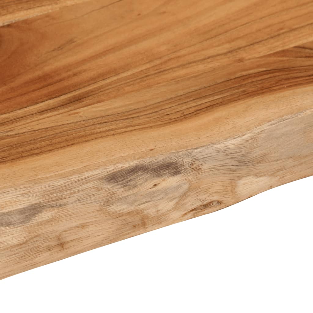 vidaXL Ράφι Επιτοίχιο Ορθ. Live Edge 40x30x3,8 εκ. Μασίφ Ξύλο Ακακίας