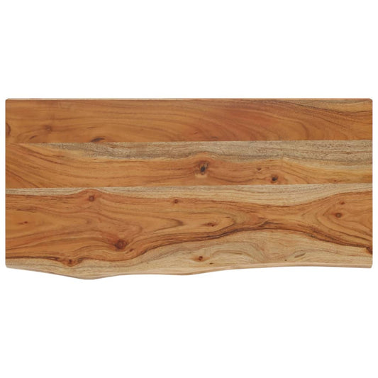 vidaXL Ράφι Επιτοίχιο Ορθ. Live Edge 60x30x3,8 εκ. Μασίφ Ξύλο Ακακίας