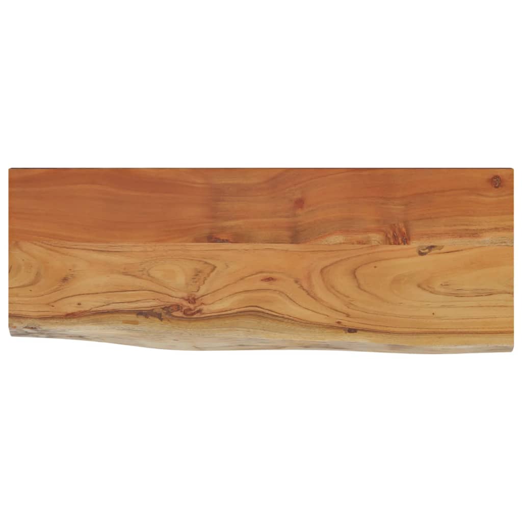 vidaXL Ράφι Επιτοίχιο Ορθ. Live Edge 80x30x3,8 εκ. Μασίφ Ξύλο Ακακίας