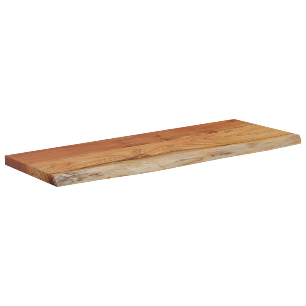 vidaXL Ράφι Επιτοίχιο Ορθ. Live Edge 80x30x3,8 εκ. Μασίφ Ξύλο Ακακίας