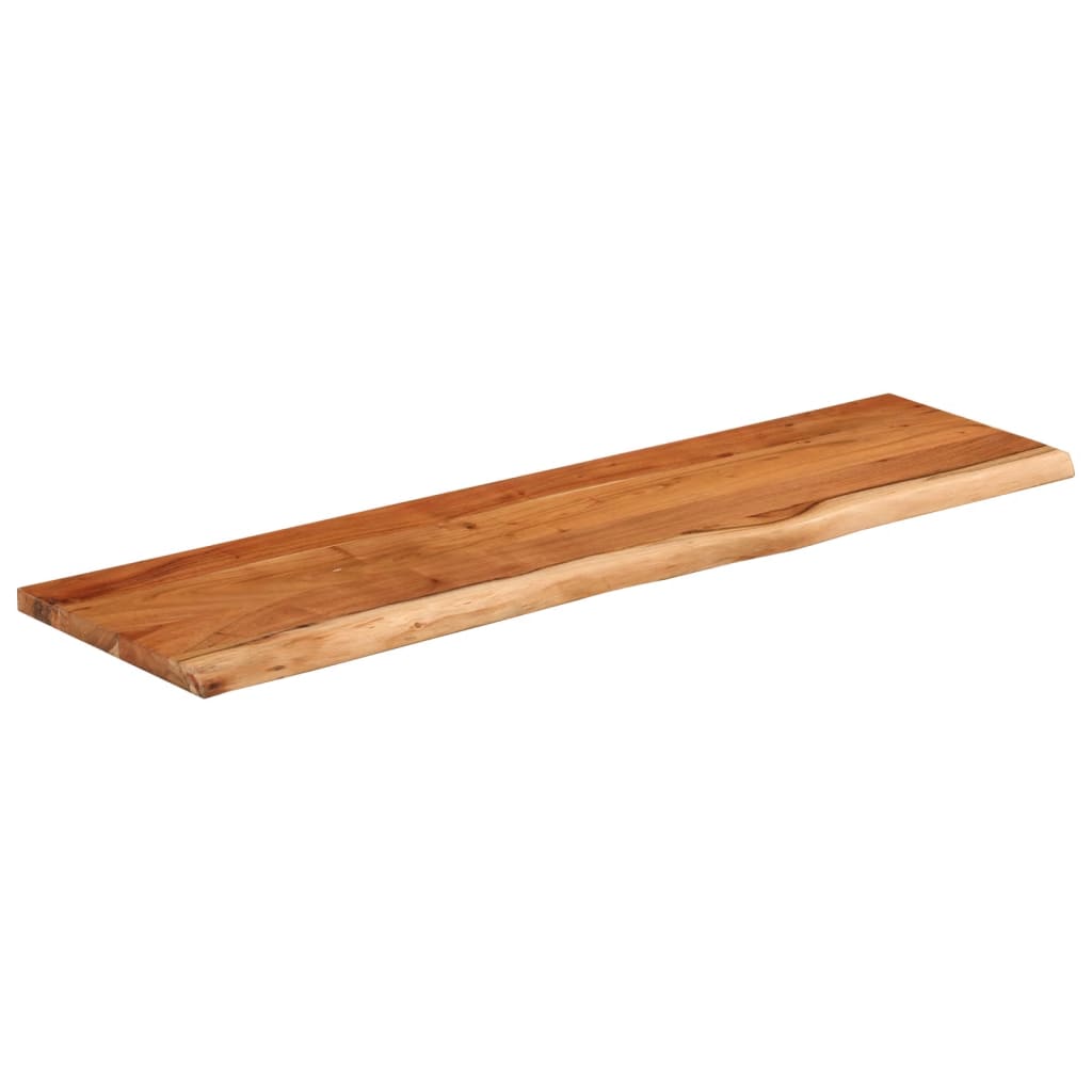 vidaXL Ράφι Επιτοίχιο Ορθ. Live Edge 100x30x3,8 εκ. Μασίφ Ξύλο Ακακίας
