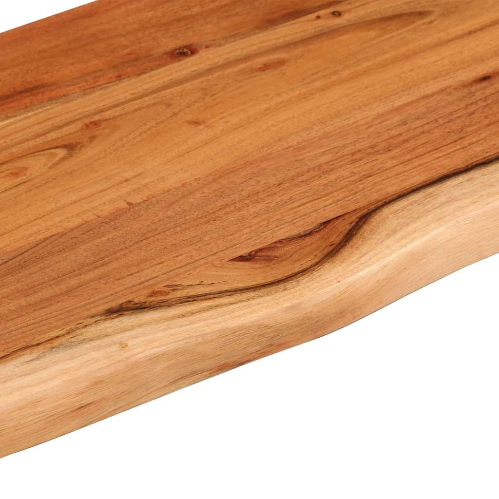 vidaXL Ράφι Επιτοίχιο Ορθ. Live Edge 100x30x3,8 εκ. Μασίφ Ξύλο Ακακίας