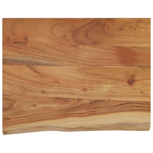vidaXL Ράφι Επιτοίχιο Ορθ. Live Edge 50x40x3,8 εκ. Μασίφ Ξύλο Ακακίας