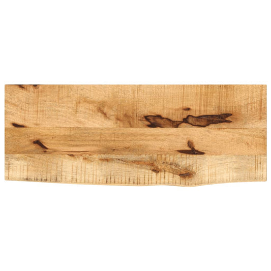 vidaXL Επιφάνεια Τραπεζιού 70x30x2,5 εκ. Live Edge Μασίφ Ξύλο Μάνγκο