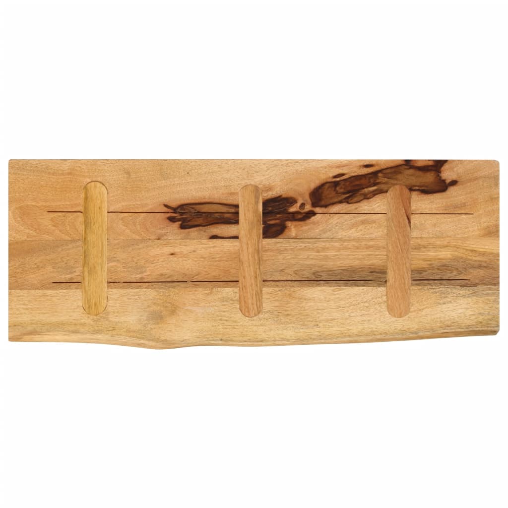 vidaXL Επιφάνεια Τραπεζιού 90x30x2,5 εκ. Live Edge Μασίφ Ξύλο Μάνγκο