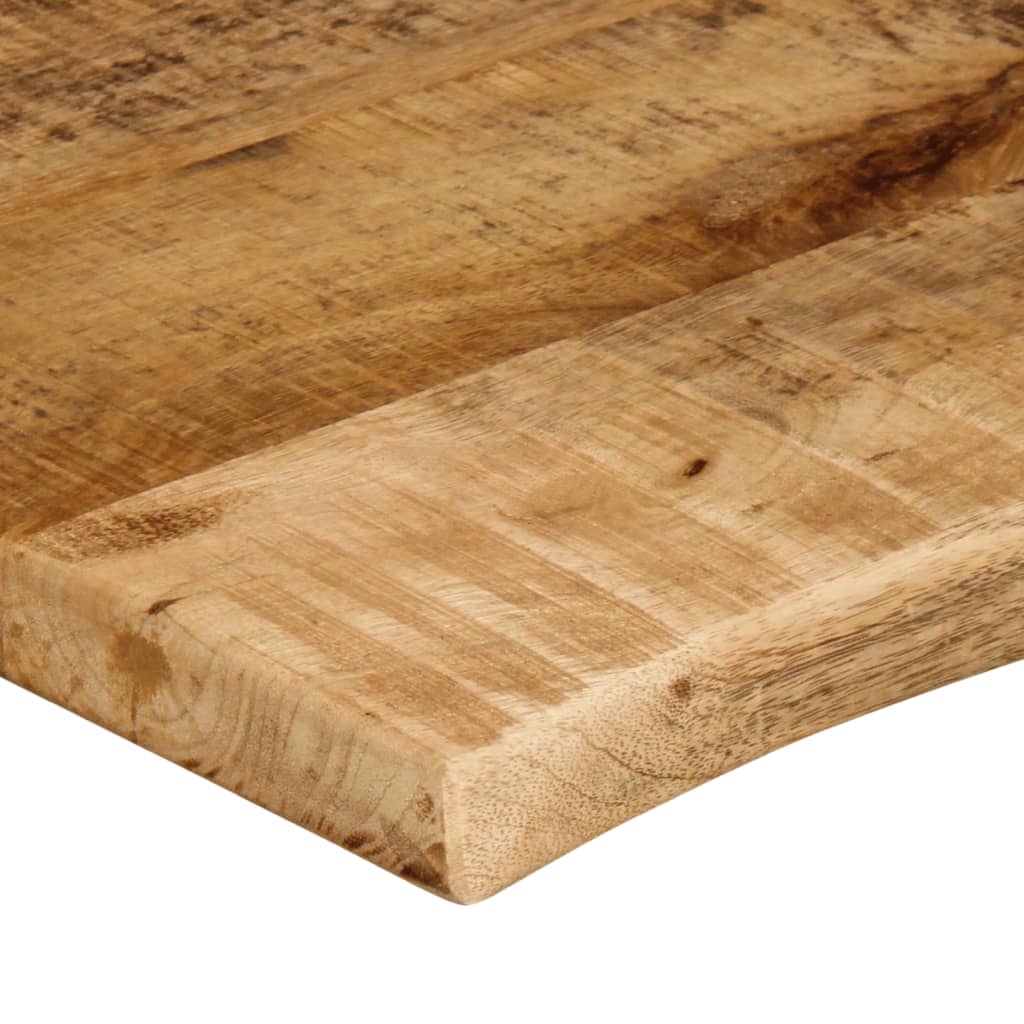 vidaXL Επιφάνεια Τραπεζιού από Μασίφ Ξύλο 70x60x2,5 εκ. με Άκρη και Ακατέργαστο Μάνγκο