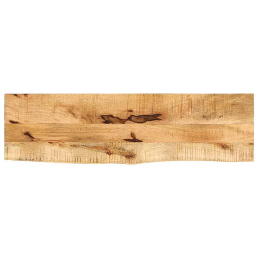 vidaXL Επιφάνεια Τραπεζιού 100x20x3,8 εκ. Live Edge Μασίφ Ξύλο Μάνγκο