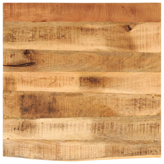 vidaXL Επιφάνεια Τραπεζιού 40x40x3,8 εκ. Live Edge Μασίφ Ξύλο Μάνγκο